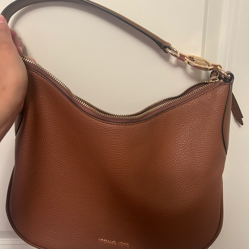 Michael Kors Tan Leather Hobo Bag